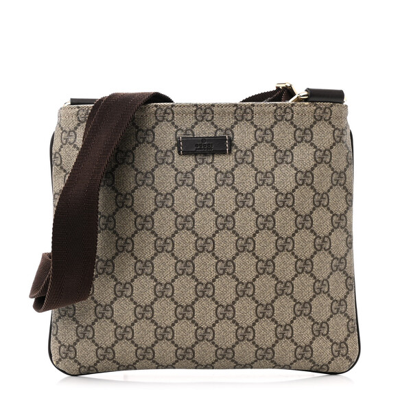 Gucci Gg Supreme Small Flat Messenger #180952G55B - Picture 1 of 10